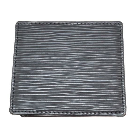 Louis Vuitton Porte Black Leather Boite Coin Epi Cls - Picture 1 of 7